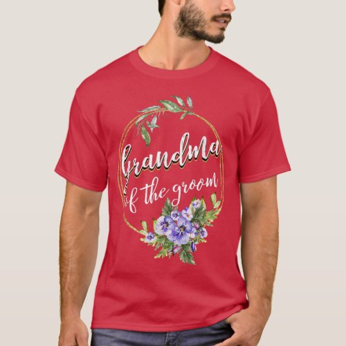 Grandma Of The Groom Wedding Bachelor Party Grandm T_Shirt