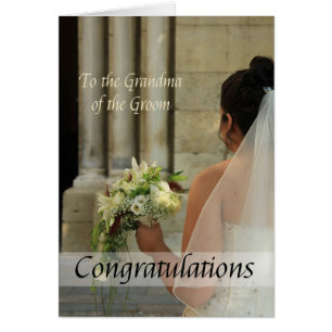 Grandma of the groom wedding congratulations cards