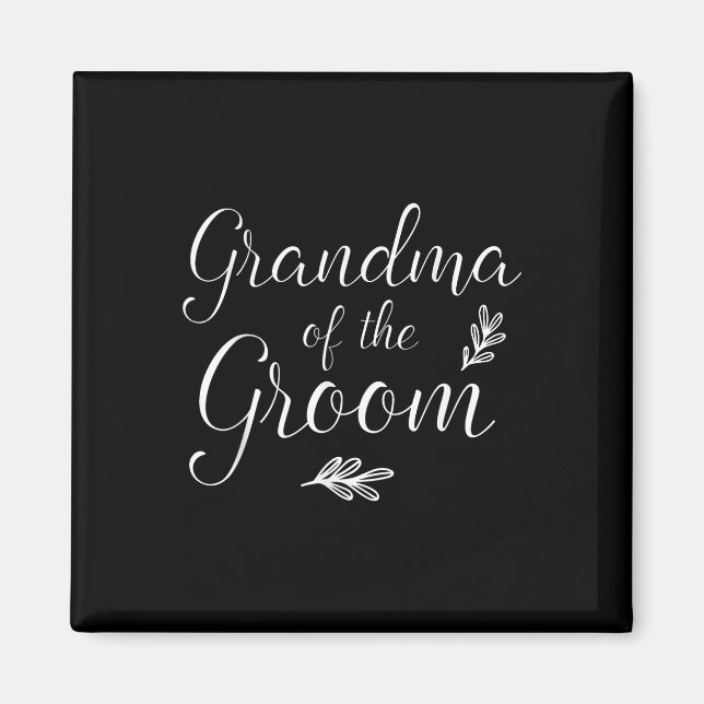 Grandma Of The Groom Wedding Shower  Magnet (Front)