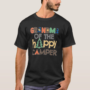 Grandma of The Happy Camper Camping Trip Mimi Gig T-Shirt