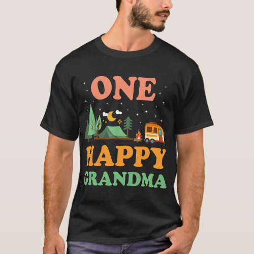 Grandma of The Happy Camper Shirt One Happy Grandm