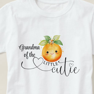 Grandma of The Little Cutie Citrus Orange T-Shirt