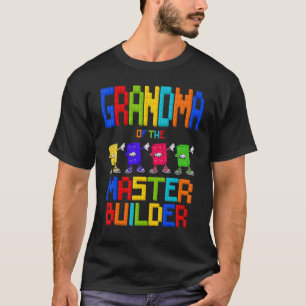 Grandma of the Master Builder Birthday Boy Girl Bl T-Shirt