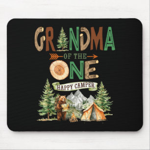 Grandma of the one happy camper 1st birthday mouse pad