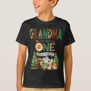 Grandma of the one happy camper 1st birthday T-Shirt