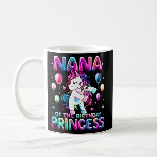 Grandma Of The Princess Flossing Unicorn Nana Coffee Mug