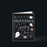 Grandma Of The Spooky One First Birthday Boy 1st H Card<br><div class="desc">Grandma Of The Spooky One First Birthday Boy 1st Halloween</div>