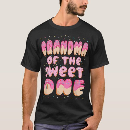 Grandma Of The Sweet One Family Matching 1st Birth T_Shirt