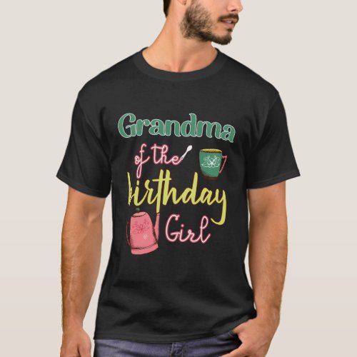 Grandma Of The Tea Party Theme Family T_Shirt