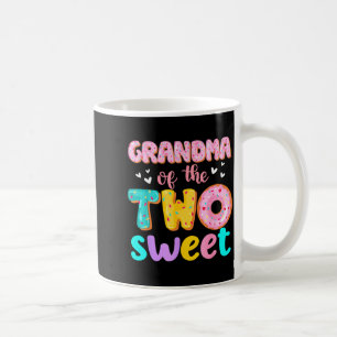 Grandma of The Two Sweet 2Nd Birthday Girl Donut Coffee Mug