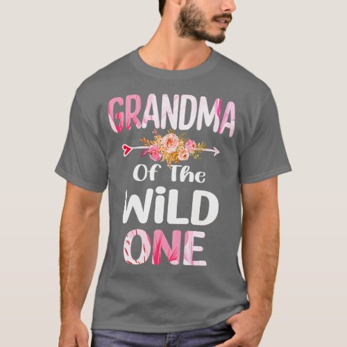 grandma of the wild one grandma T_Shirt