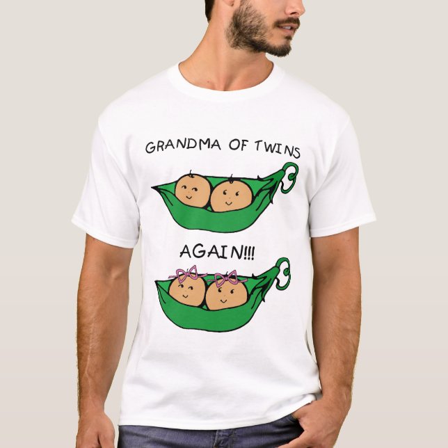 Grandma of twins again T-Shirt (Front)