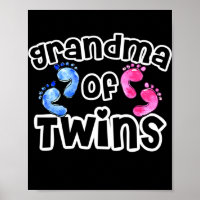 Grandma of Twins Funny Quote Saying Mothers Day