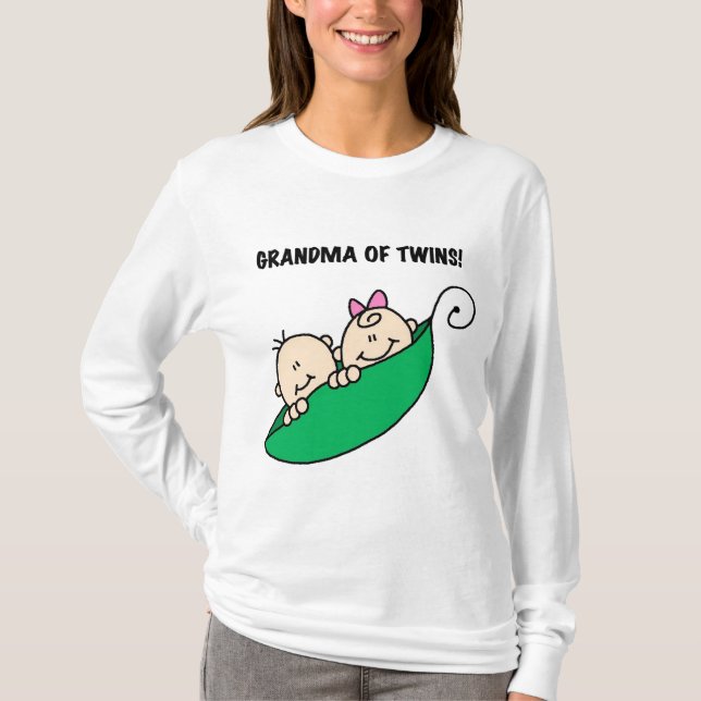 Grandma of Twins Peas in a Pod Tshirts and Gifts (Front)