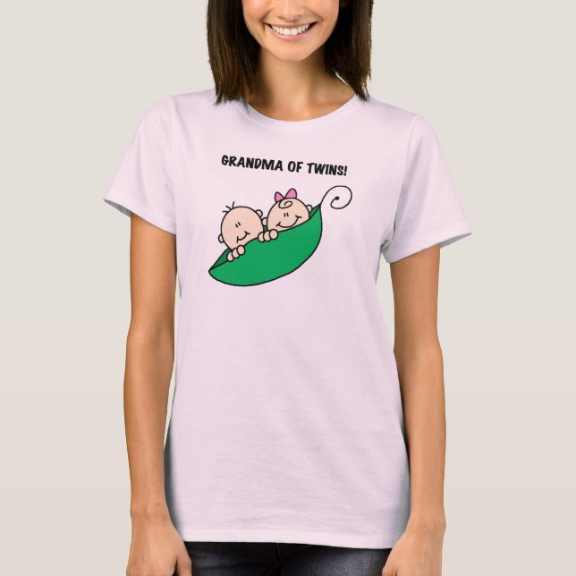 Grandma of Twins Peas in a Pod Tshirts and Gifts (Front)