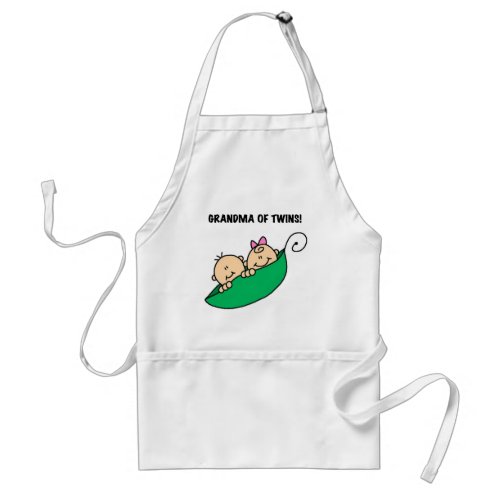 Grandma of Twins Tshirts and Gifts Adult Apron