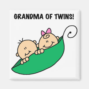 Grandma of Twins Tshirts and Gifts Magnet
