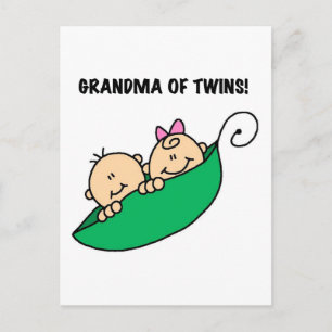 Grandma of Twins Tshirts and Gifts Postcard
