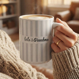 Grandma or Grandpa Modern Script Mom Aunt Custom Coffee Mug