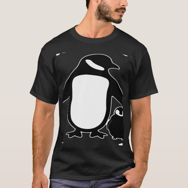 Grandma Penguin - Funny Mother's Day Shirt Gift Fo (Front)