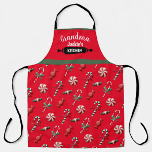 Grandma Personalized Christmas Aprons