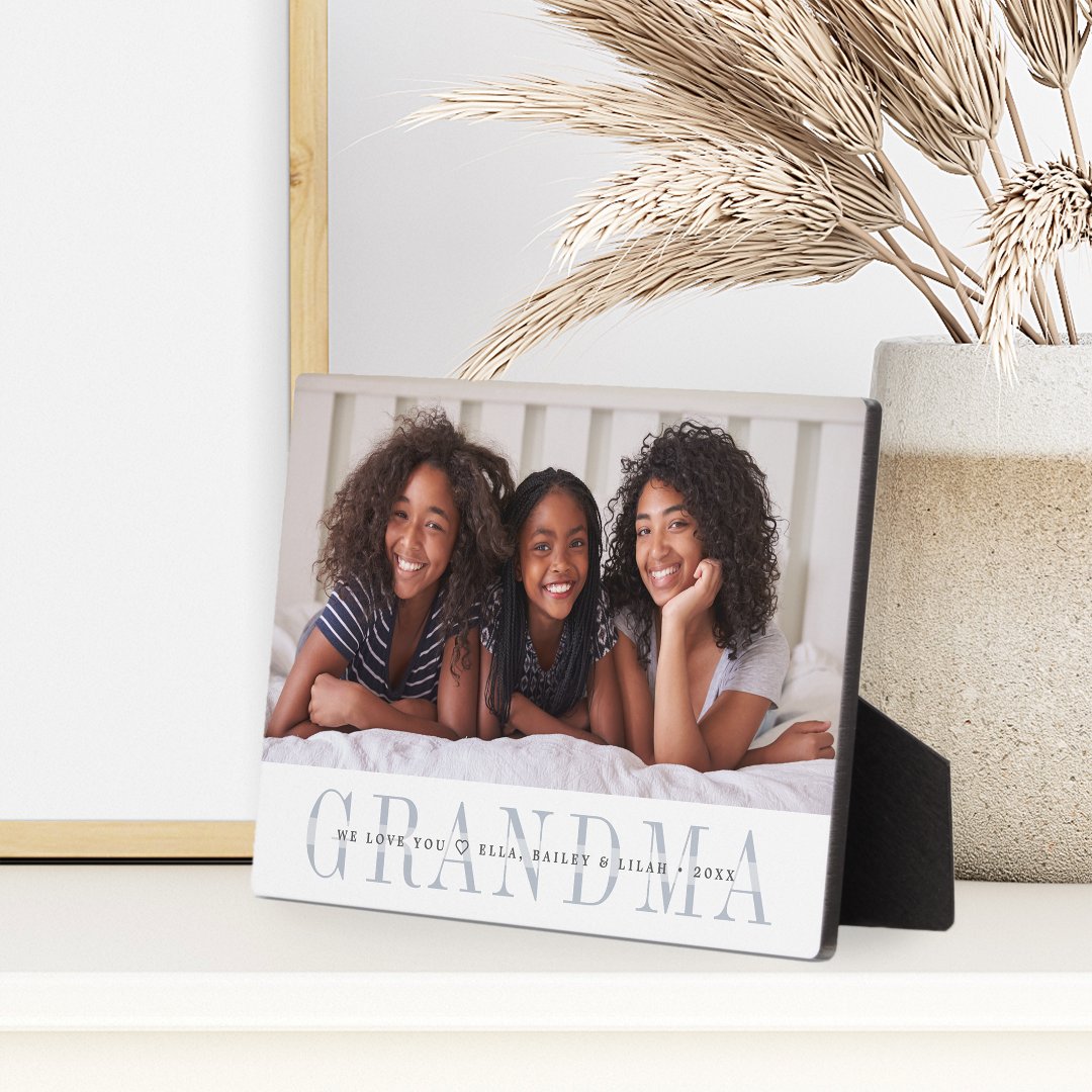 Grandma Personalized Photo Plaque