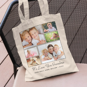 Grandma Personalized Photo Tote Bag