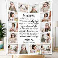 Collage discount fleece blanket