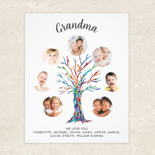 Grandma Photo Collage Poster