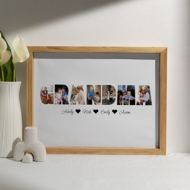 Grandma Photo Collage Poster 7 Photos (Creator Uploaded)