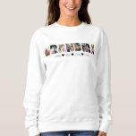 Grandma Photo Collage Sweatshirt 7 Photos<br><div class="desc">This is a photo collage sweatshirt  that spells out the word GRANDMA along with a custom message. This is the perfect gift for any grandma for mother's day,  her birthday or Christmas.</div>