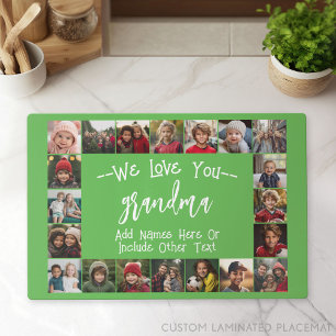Grandma Photo Collage - Up to 20 photos Placemat
