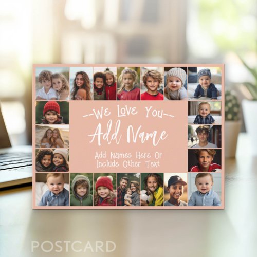Grandma Photo Collage - Up to 20 photos Postcard