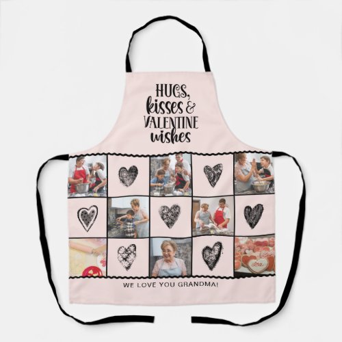 Grandma Photo Collage Valentine Apron