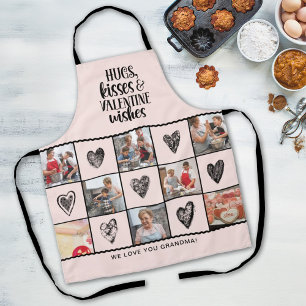 Grandma Photo Collage Valentine Apron