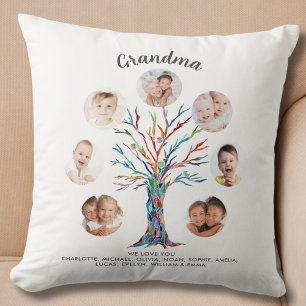 Grandma Photo Keepsake Throw Pillow
