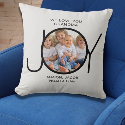 Grandma Photo  Throw Pillow