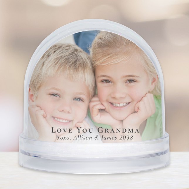 Grandma Photos Keepsake Snow Globe (Creator Uploaded)