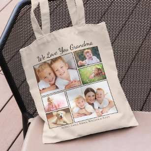 Grandma Photos Personalized Tote Bag