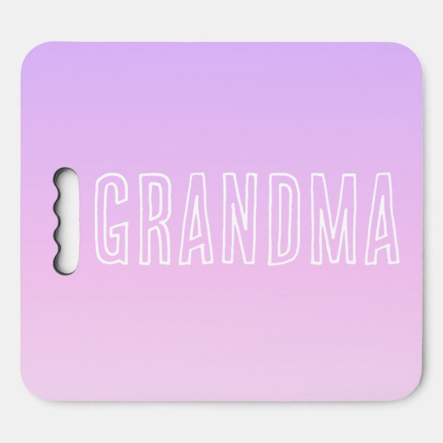 Grandma Pink Lilac  Kneeling Pad | Seat Cushion (Front Horizontal)