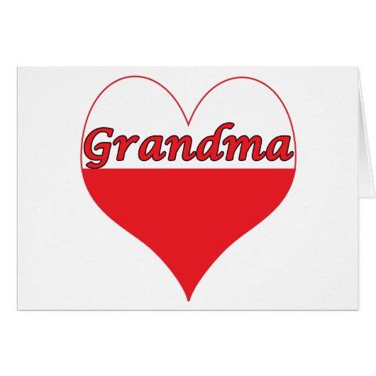 Grandma Polish Heart (Front Horizontal)