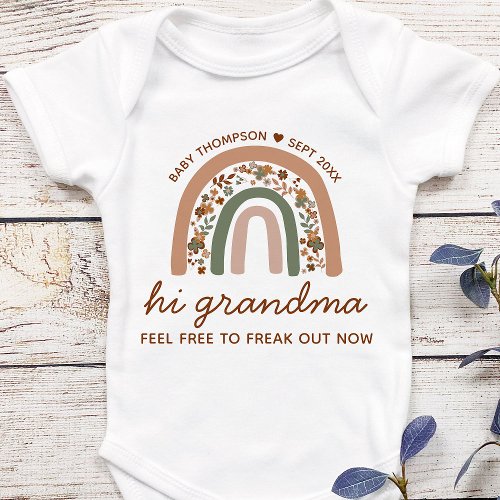 Grandma Pregnancy Announcement Grandma To Be Gift Baby Bodysuit