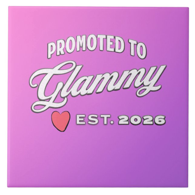 Grandma Promotion For New Baby In 2026 Ceramic Tile (Front)