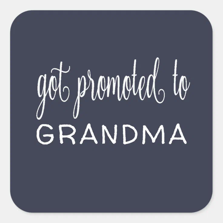 Grandma Promotion Sticker | Zazzle