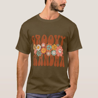 Grandma Retro Matching Family Baby Shower Mothers  T-Shirt