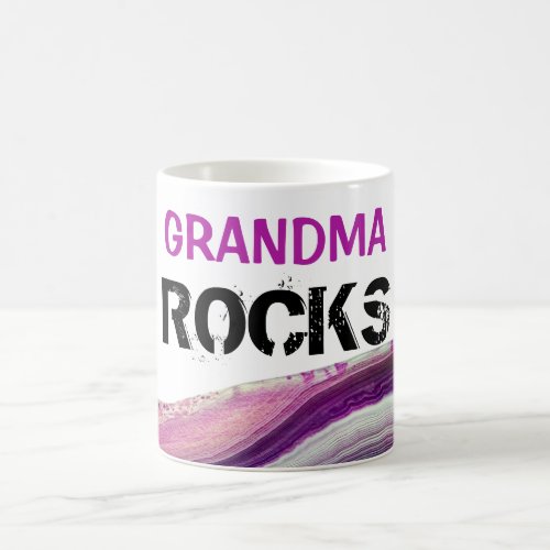  Grandma Rocks Lapidary Agate Stone Coffee Mug