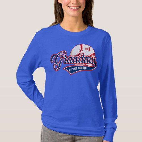 Grandma Rookie of Year 1st Birthday Baseball T_Shirt