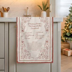 Grandma’s Favorite Recipe Custom Kitchen Keepsake Towel