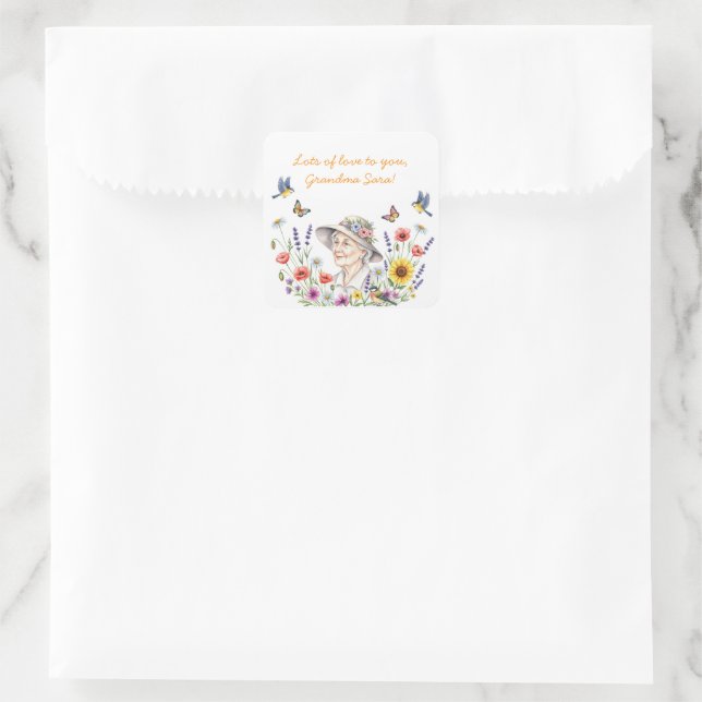 Grandma’s Floral Stickers (Bag)