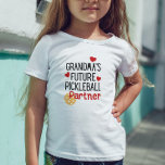 Grandma’s Future Pickleball Partner Grandchild Toddler T-shirt<br><div class="desc">If you are a grandma who loves to play pickleball then your grandchild needs this adorable t-shirt to show it off.</div>